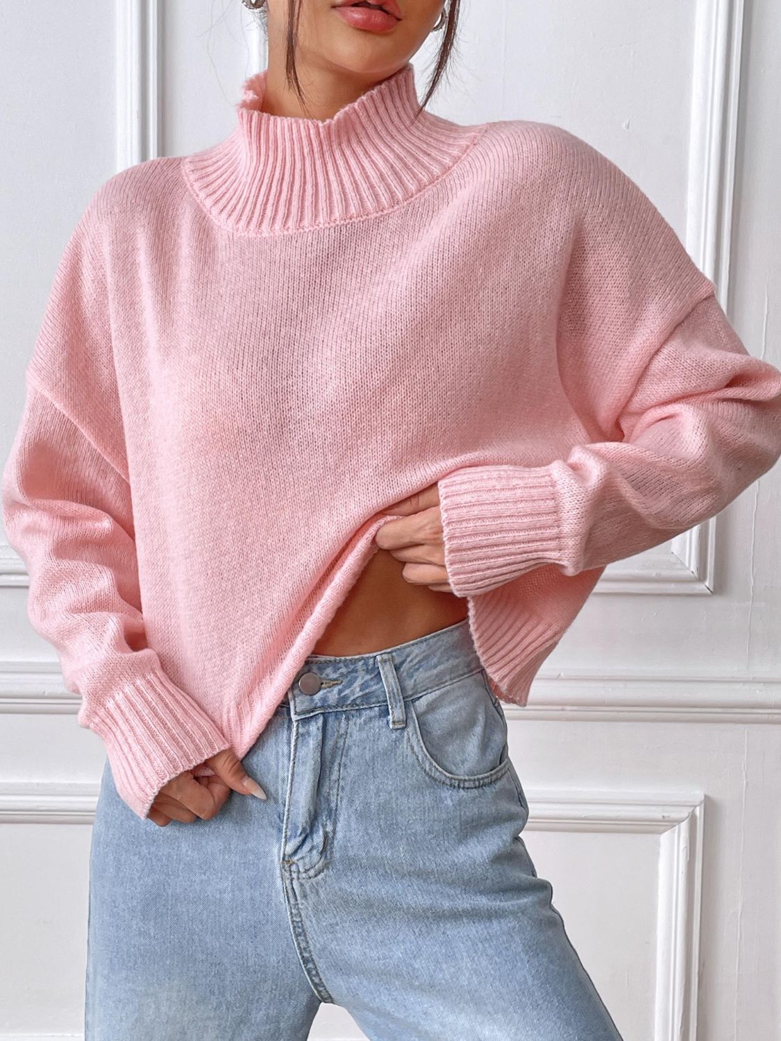 Turtleneck Long Sleeve Sweater