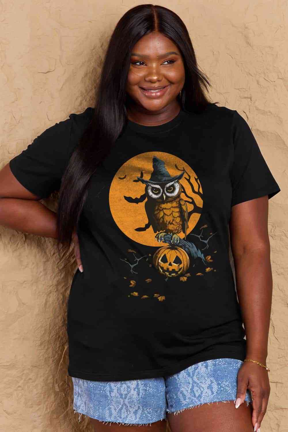 Simply Love Full Size Holloween Theme Graphic Cotton T-Shirt