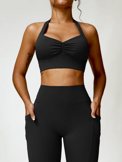 Halter Neck Active Bra