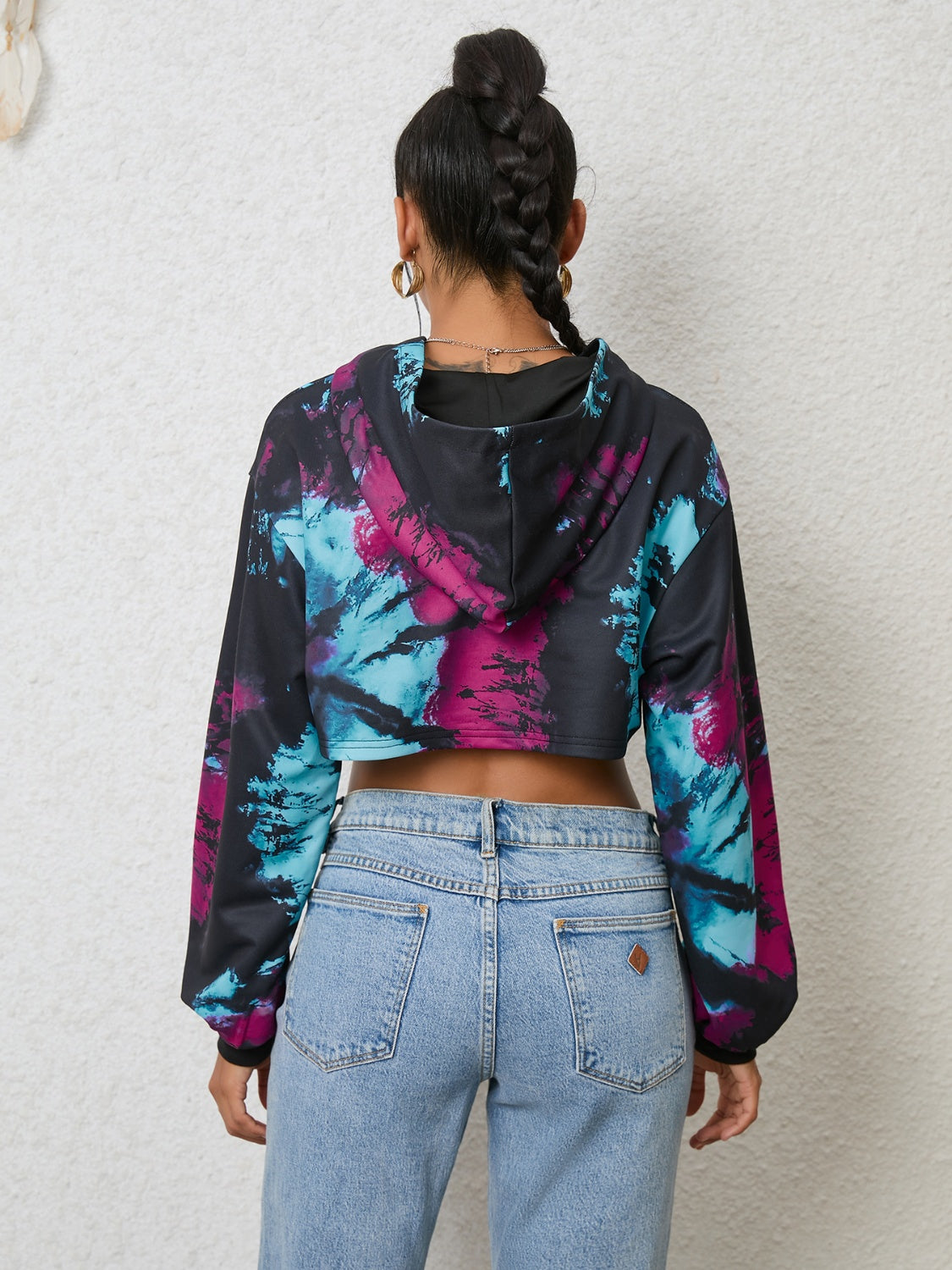 Tie-Dye Long Sleeve Hoodie