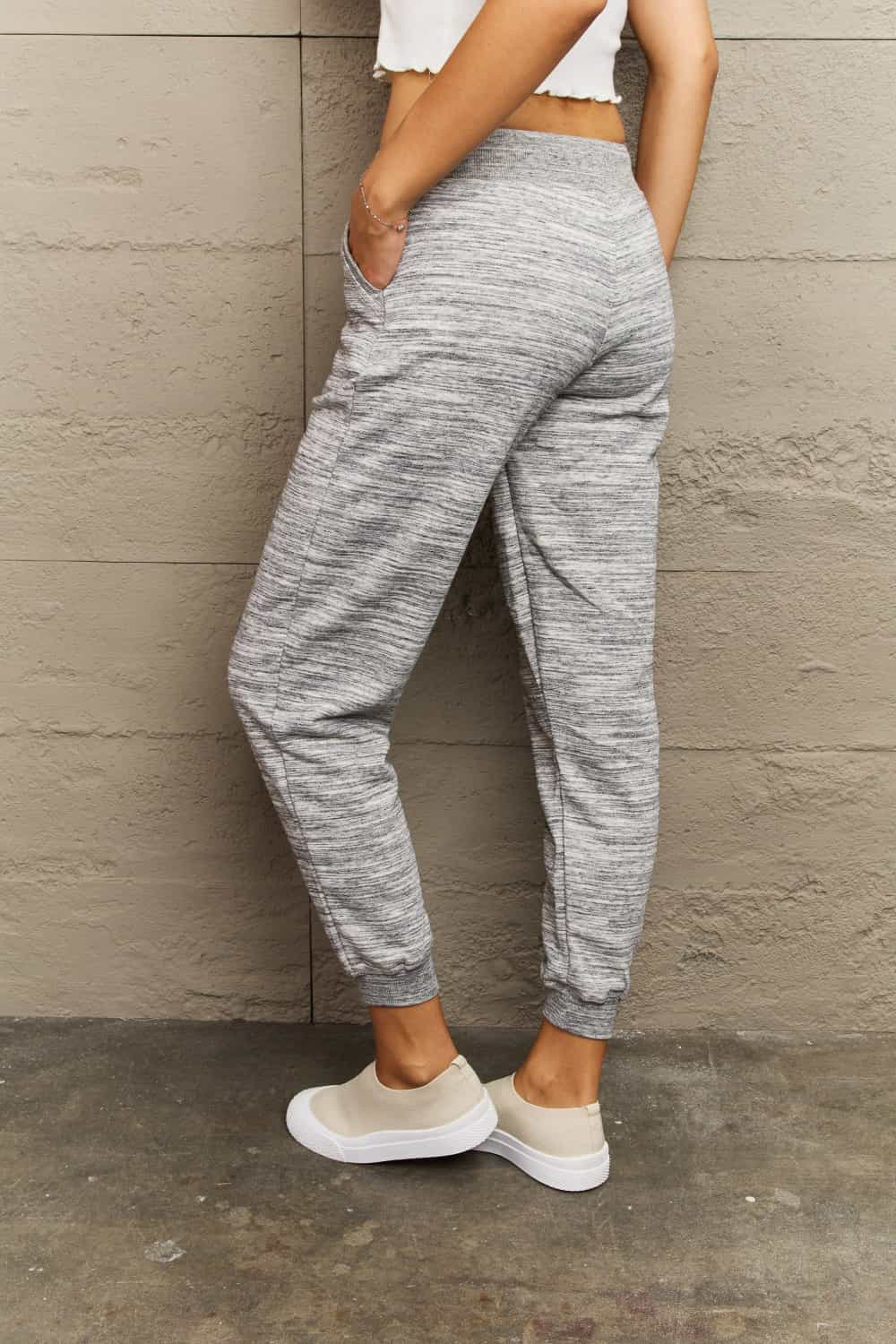 Full Size Tie Waist Long Sweatpants