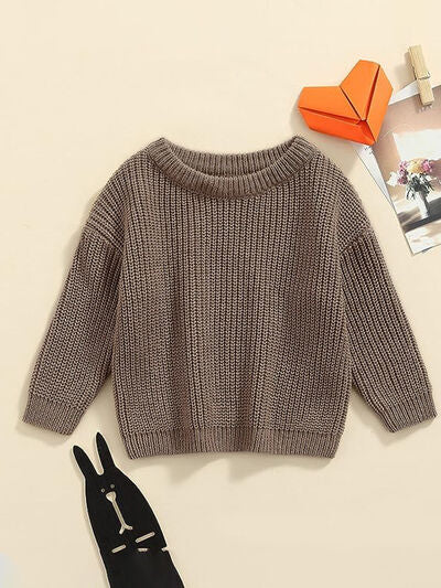 Round Neck Long Sleeve Sweater