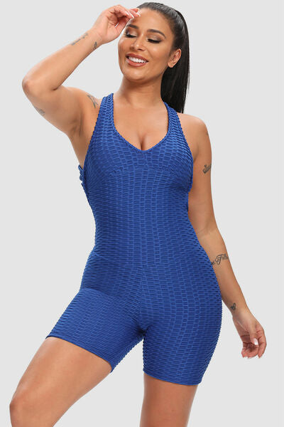 Crisscross Wide Strap Active Romper