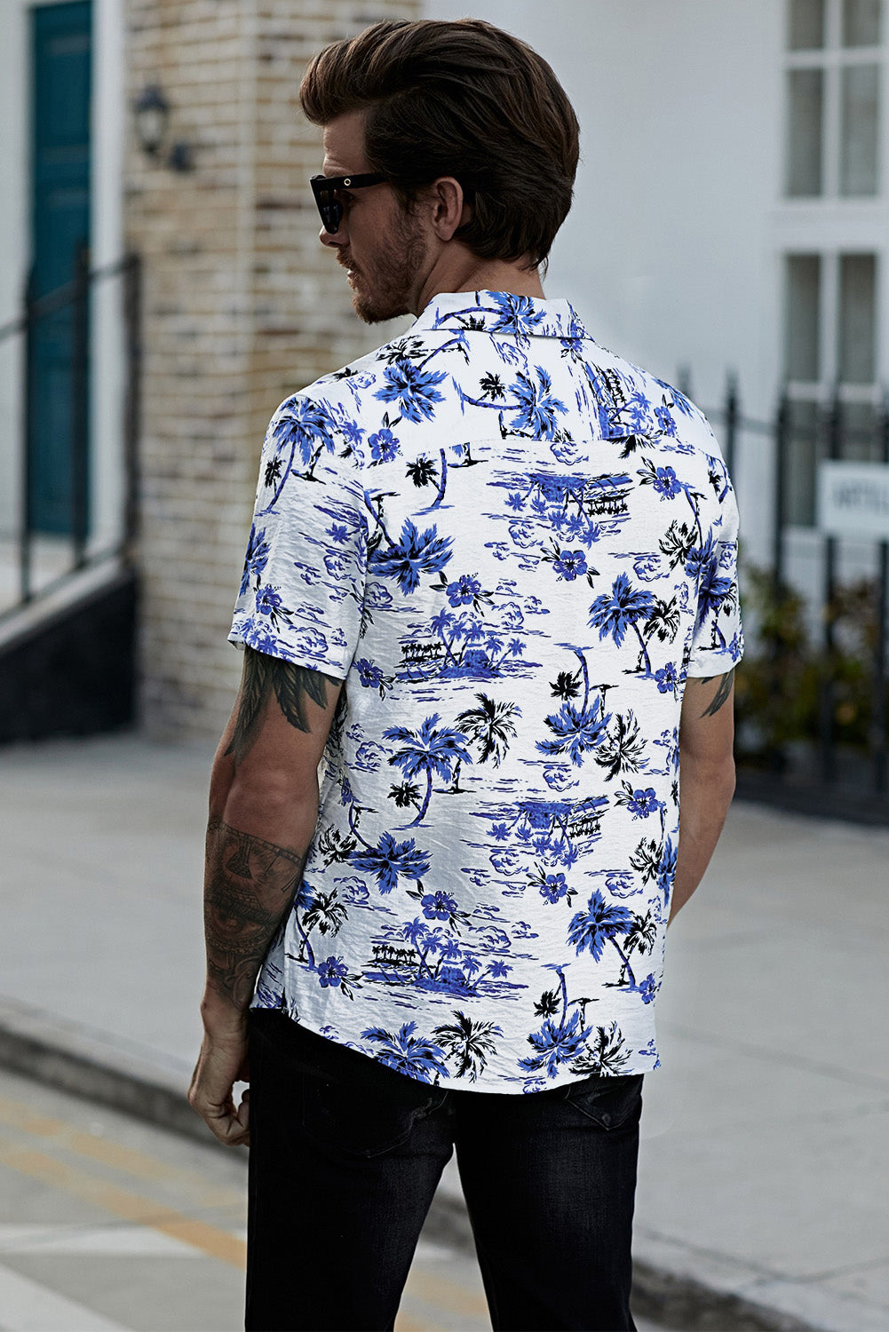 Hawaiian Print Short Sleeve Shirt