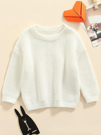 Round Neck Long Sleeve Sweater