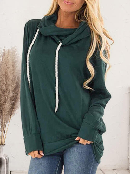 Drawstring Long Sleeve Hoodie